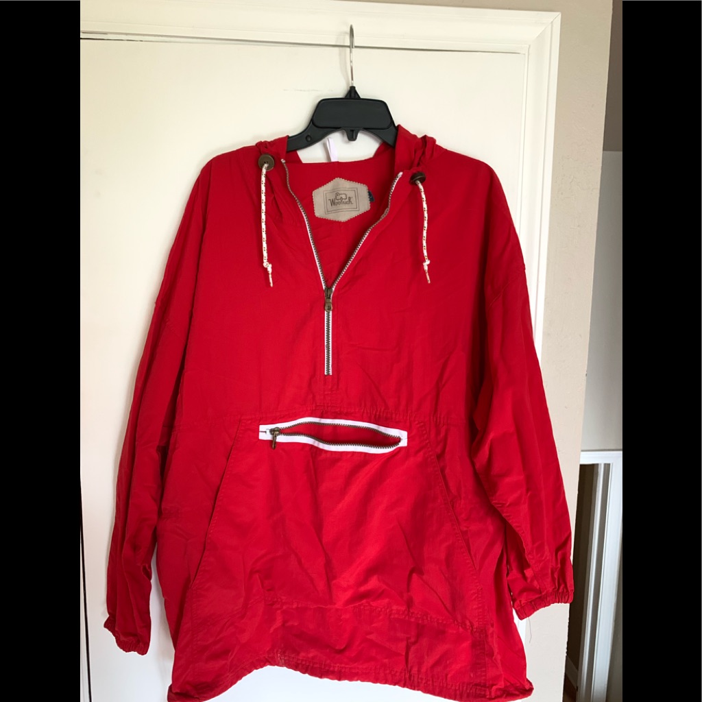 Vintage Red Raincoat